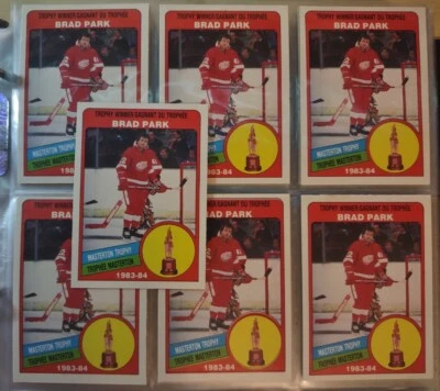 BRAD PARK Detroit RED WINGS 1984 O-PEE-CHEE OPC Masterton Trophy #378 (single) - Image 1 of 2