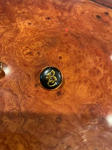 NUOVO BRIONI B MONOGRAM NERO E ORO PULSANTE DI RICAMBIO - Foto 1 di 3