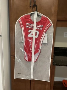 NWT Gimnastic GK Elite Womens Sz AS Sportswear Red White #20 Danswrar  Costume - Picture 1 of 12