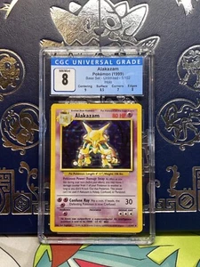 1999 Base Set - Unlimited #1/102 Alakazam CGC 8 - Bild 1 von 2