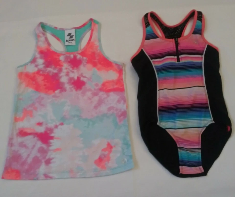 Zero X Posur детский купальный костюм размер S (7-8) место Sport SZ M (7-8) гонщик назад верх. - Изображение 1 из 4