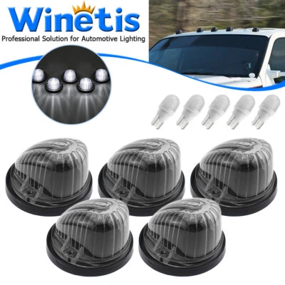 Luz marcadora de funcionamiento techo cabina LED lente de humo Chevy GMC serie 69-87 C/K 5 un. Foto 1 de 4