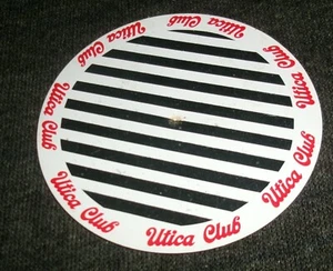 Seltene Utica Club Bier 60er Jahre Metall Bartop Spinner Scheibe, New York - Bild 1 von 2