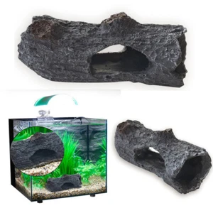 Aquarium Hollow Hole Log Tree Tunnel Cave Landscape Fish Tank Decoration NEW - Picture 1 of 9