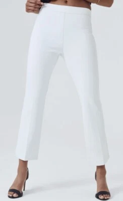 Pantalones al tobillo SPANX On The Go Kick acampanados blancos moldeadores de barriga para mujer talla M L Foto 1 de 4