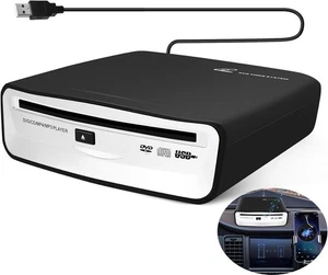 Smallterm External Universal CD Player for Car - Portable CD Player with Extra U - Picture 1 of 8