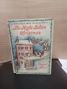 Vintage 1965 THE NIGHT BEFORE CHRISTMAS Whitman Big Tell-A-Tale, Clement C Moore - Bild 1 von 5