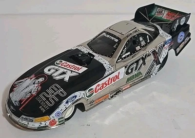 John Force Castrol GTX Elvis 2002/25 aniversario Coche divertido Mustang cromado Foto 1 de 4