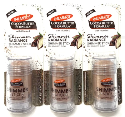 (3) Palmer's какао-масло формула сияние отлива палочка запечатанный 1,1 унц каждый - Изображение 1 из 3