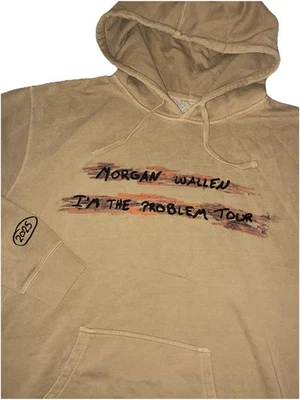 Sudadera con Capucha Morgan Wallen XL Bronceada Bordada I’m The Problem Tour 25 Mercancía NUEVA *defectos Foto 1 de 4
