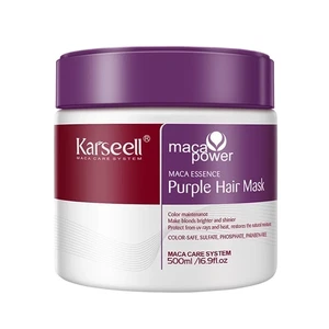 Purple Hair Mask Professional Neutralizes Brass & Yellow Tones for Blonde Silver - Picture 1 of 12