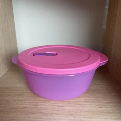 Tupperware Micro Tup Contenitore Microonde 1,5 L Senza Separatore Viola/Rosa Nuovo - Immagine 1 di 3