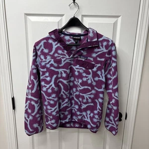 Pullover polar PATAGONIA Synchilla Snap T Joshua Tree púrpura azul talla mediana - Imagen 1 de 5