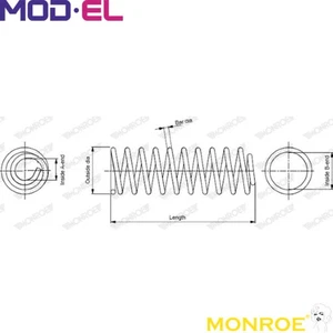COIL SPRING SP3882 FOR MINI N47C16A N18B16A/B16C N16B16A N12B16A N14B16A 1.6L - Picture 1 of 8