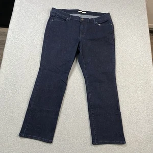 Jeans Levis para mujer 20W 40x28 clásico recto elástico lavado oscuro denim occidental - Imagen 1 de 17