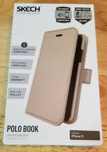 (21) pcs Luxury Iphone 11 Premium Leather Feel Champagne Color Wallet Flip Case - Picture 1 of 8