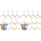  2 Pack Pet Hanger Wood Stainless Steel Dog Clothes Hanging Racks Cat Hangers