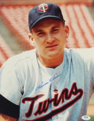 Harmon Killebrew Signed Twins 11x14 Photo (PSA COA) - Image 1 of 3