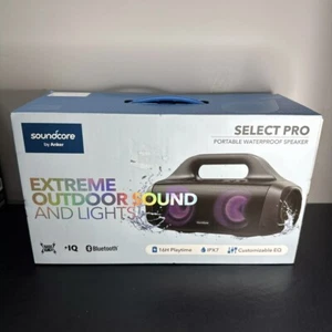 Altavoz portátil Soundcore para exteriores BassUp impermeable 24 horas de reproducción, pluma de movimiento - Imagen 1 de 11