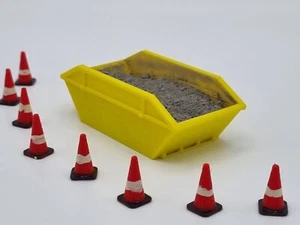 "Saltos y conos de tráfico a escala 1/50 de 8 yardas ""varios colores" - Imagen 1 de 5