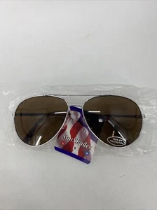 SunShades USA Unisex Kids Aviator Sunglasses Brown Silver Tortoise (38) - Picture 1 of 7
