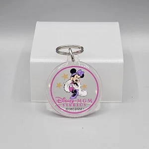 Disney MGM Studios Acrílico Lucite Llavero 1987 Llavero Minnie Mouse De Colección - Imagen 1 de 3
