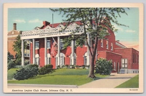 Postal Johnson City Nueva York American Legion Club House Post 758 1939 - Imagen 1 de 2