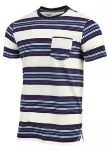 Levi's Mens Striped Basic T-Shirt Hedley Size 2XL in Marshmellow color  - Picture 1 of 4