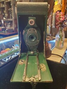 Eastman Kodak Rainbow Hawkeye No. 2 Model B Green Folding Camera