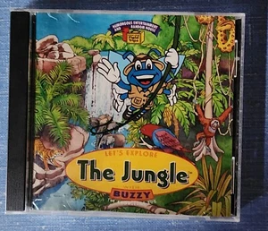 Let's Explore the Jungle With Buzzy (Windows/Mac, 2001) PC CD No Back Cover - Picture 1 of 5