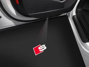 Audi Original Zubehör LED Einstiegsleuchten 4G0052133J S Logo schmaler Stecker - Bild 1 von 1