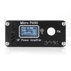 Micro PA50 50W Amplificatore di potenza RF onde corte con misuratore di potenza/SWR + filtro LPF - Foto 1 di 10