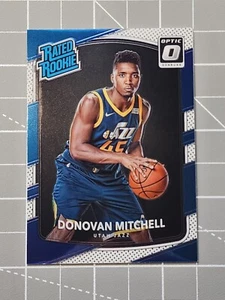 2017-18 Donruss Optic DONOVAN MITCHELL Rated Rookie #188 Utah Jazz RC CLEAN - Picture 1 of 7