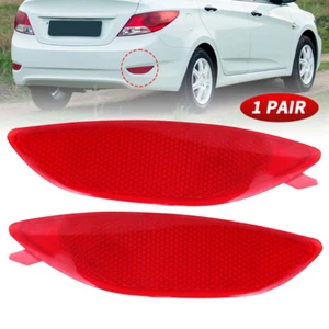 Rear Bumper Reflector Light Case Left Right For 2012-2017 Hyundai Accent Sedan - Picture 1 of 15