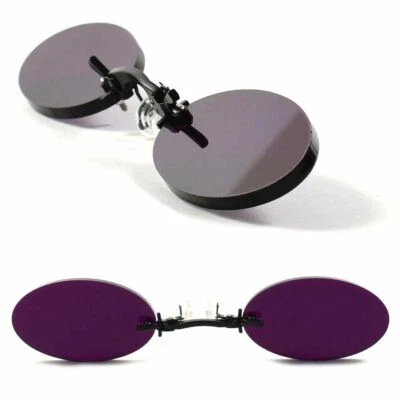 De colección Retro Moda Pince Nez Gótico Púrpura Disfraz Juegos con disfraces Ovalados Gafas de Sol Foto 1 de 4