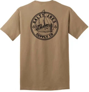 Salty Joe's Fishing Trawler Heavyweight Tee - Picture 1 of 9