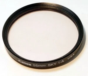 Canon 55mm Filter Skylight 1-A made in USA SSC SC - OEM genuine vintage - Picture 1 of 8