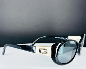 VTG GUESS GU7261 BLKGLD Womens Black Gold Glam Cat Eye Sunglasses FRAMES ONLY - Picture 1 of 6