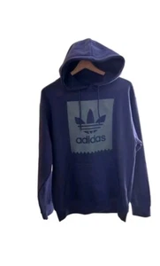 Adidas Blackbird Hoodie Pullover Originals Trefoil Graphic Neu Blau Herren Medium  - Bild 1 von 3