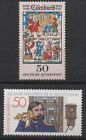 Germany 1977 Sc# 1261+1264 Mint Mnh Telephone Centenary, Eisenbarth Doctor Stamp