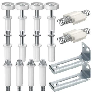 Bifold Door Hardware 16PCS Bi-fold Closet Door Hardware Repair Tool Kit - Picture 1 of 7
