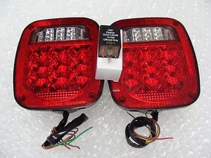 Fits Jeep TJ Wrangler 01/06 All LED Tail Light Kit Includes Flasher Relay   - Picture 1 of 3