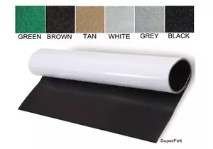 FELTRO PROTETTIVO AUTOADESIVO - JUMBO 12" X 10 PIEDI ROTOLO SPESSORE 1/16" - NERO - Foto 1 di 1