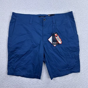 5.11 Tactical Men’s Aramis Shorts Size 38 Chino Blue Pockets Casual Cotton - Picture 1 of 7