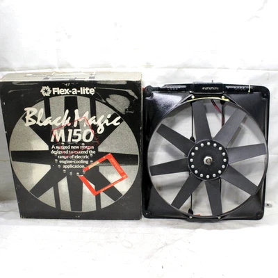 Ventilador eléctrico Flex-A-Lite Black Magic M150 Y-704-9 / 15" falta perilla 17 X 19 Foto 1 de 4