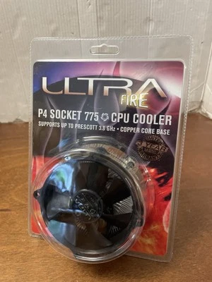 ULTRA ULT-31797 Copper Core Cooling Fan Socket 775 upto P4 3.8 GHz.  #87313# - Image 1 of 4