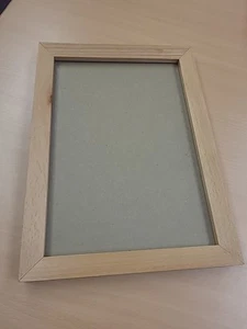 Bilderrahmen Buche Natur Vollholz mit Normalglas DIN Format BUNDESWEHR TAUBER - Bild 1 von 4