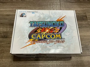 Nintendo Wii Arcade TATSUNOKO vs CAPCOM Ultimate All-Star Fight Stick with Box - Picture 1 of 17