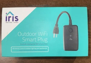 Enchufe inteligente para exteriores Iris toma de corriente habilitada para Wi-Fi temporizador para el hogar inteligente resistente a la intemperie - Imagen 1 de 2