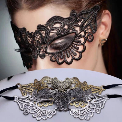 Sexy Mask Patch Cosplay Masquerade Masks√ Mask Half Eye Eye Eyeshade Lace Fac ❀ - Image 1 of 4
